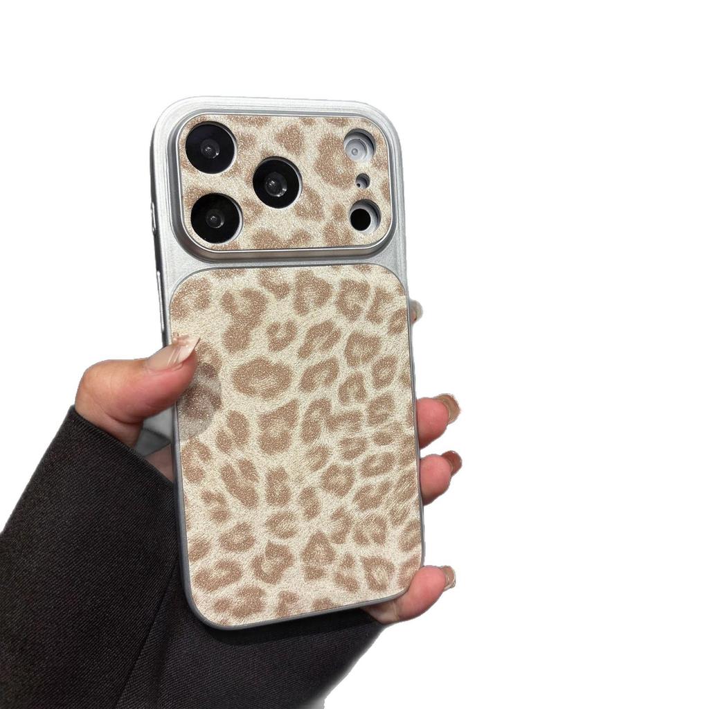 Glitter Leopard Print Luxury Phone Case for iPhone 17 Pro Max & 16/15.