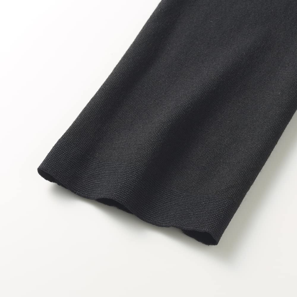 Gunze Hot Magic Seamless Intensive Heat New Ink Size M Full-Length Leggings, Retention, Women's, MH9461P, Navy,