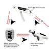 Pistola de mesoterapia sem agulha rf, com tela lcd, terapia, anti-rugas, clareamento, hidratante, máquina injetora de pele, salão de beleza