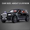 1:24 Cullinan Phantom Car Model Toy Doors Opened Shock Absorption Cars Front Wheel Steer Pull Back Vehicle Hobby Collections