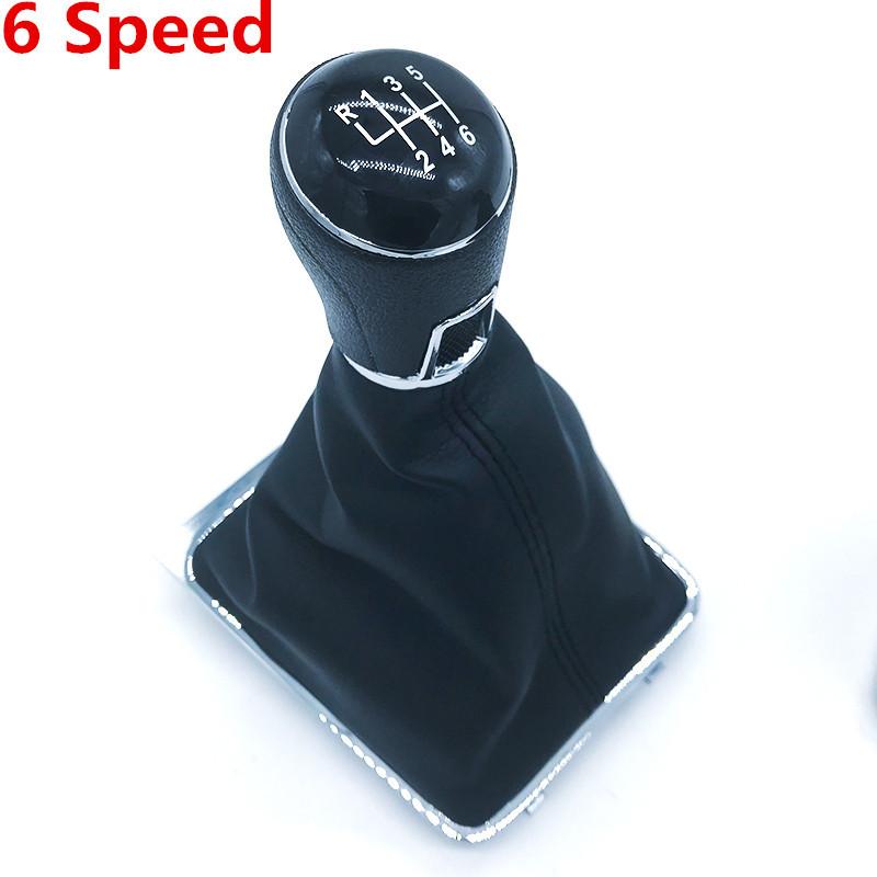 Gear Shift Knob Lever Shifter Stick Gaiter Boot Cover Collar For Volkswagen VW Passat B7 2011 2012 2013 2014 2015 Car Styling
