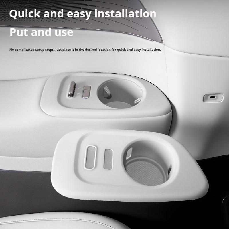 For Xpeng X9 Xiaopeng X9 Third Row Cup Holder Silicone Protective Mat Anti Slip Wear Resistant Interior Accessories