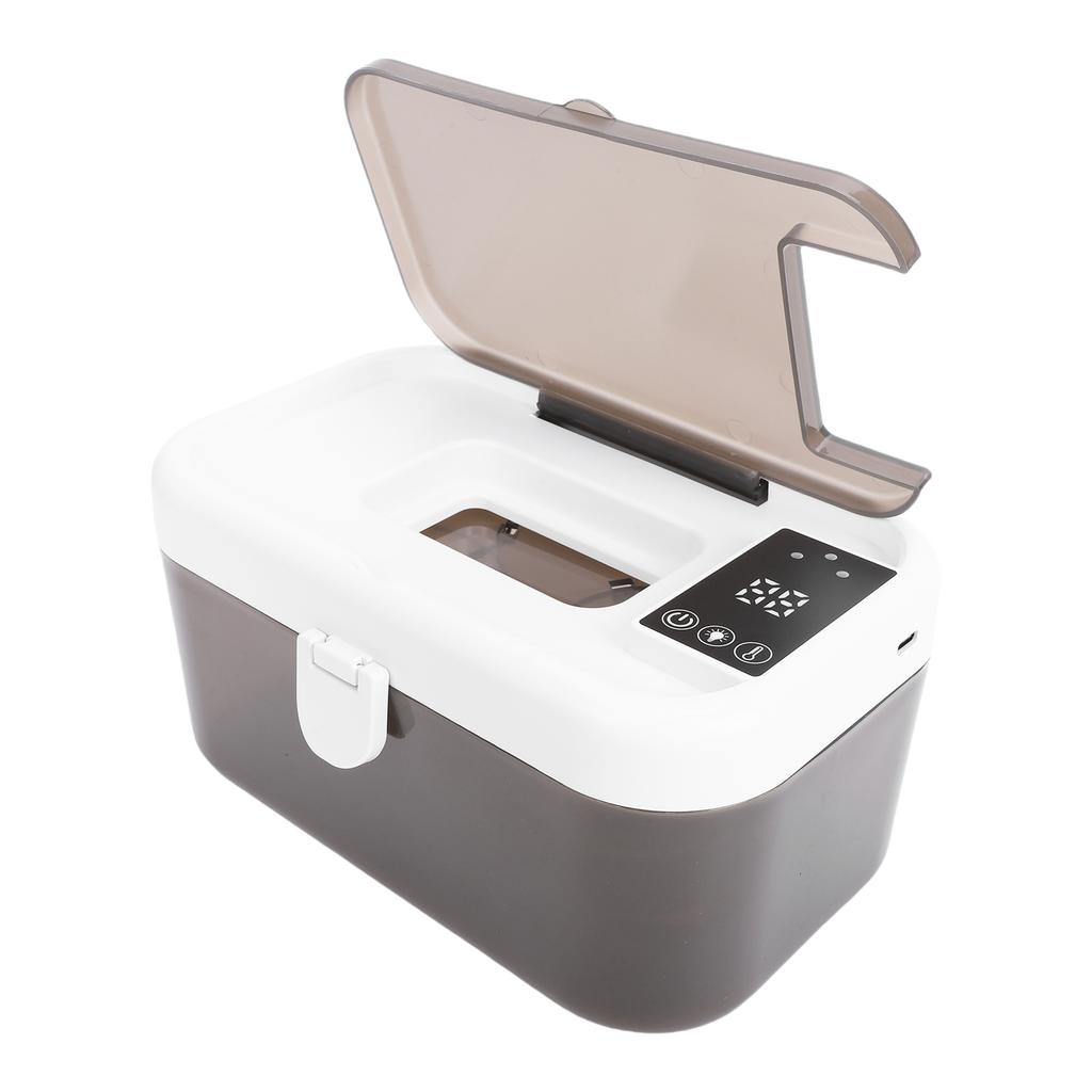 Baby Wipe Warmer Top Heating 80 Wipes Warmer Dispenser with Night Light 3 Temperature Settings for Baby Diaper Change Material PP