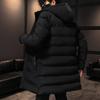 Herren Lange Jacken Wintermäntel Chaquetas Kapuzen-Freizeit-Winterparkas Männlich Grün Warme Parkas Mäntel