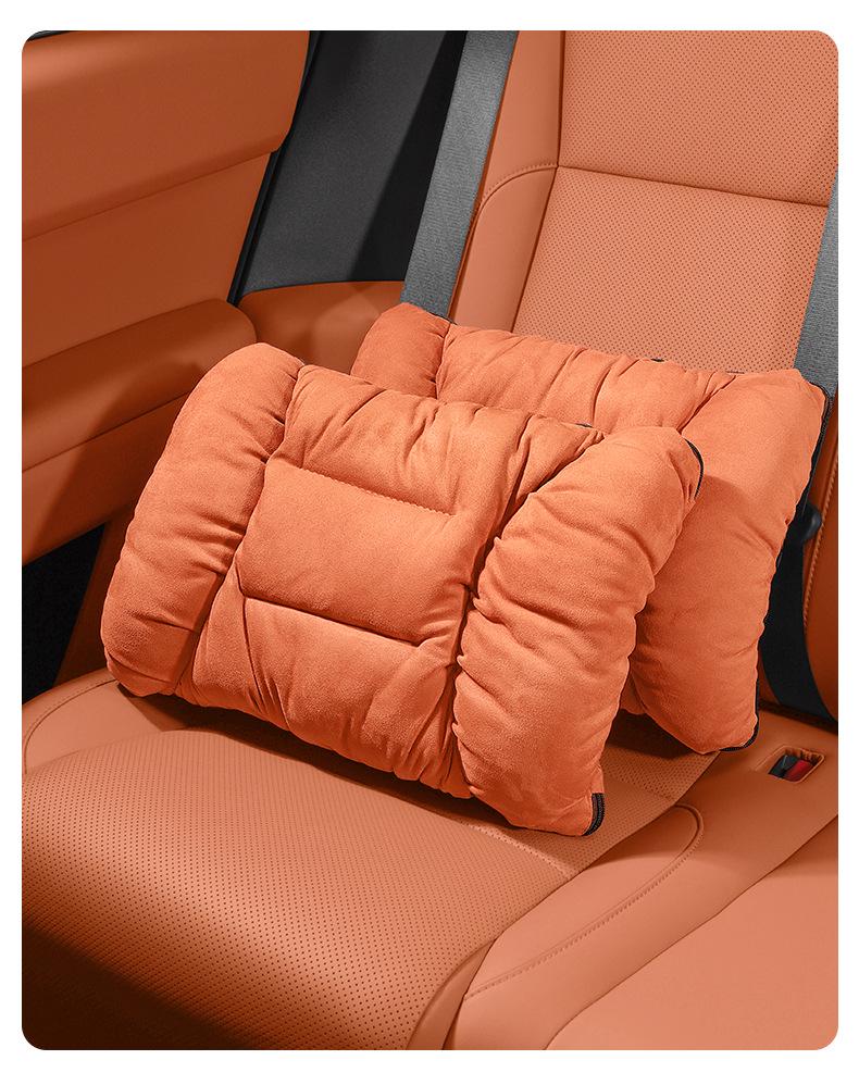 Trumpchi E8 Flannel Headrest & Lumbar Support for Legend M8, Master Neck Pillow for GS3, Ying Su M6, GS8.