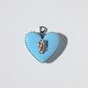 VERRYTASTE Heart Pendant Pearl Necklace - Sky Blue