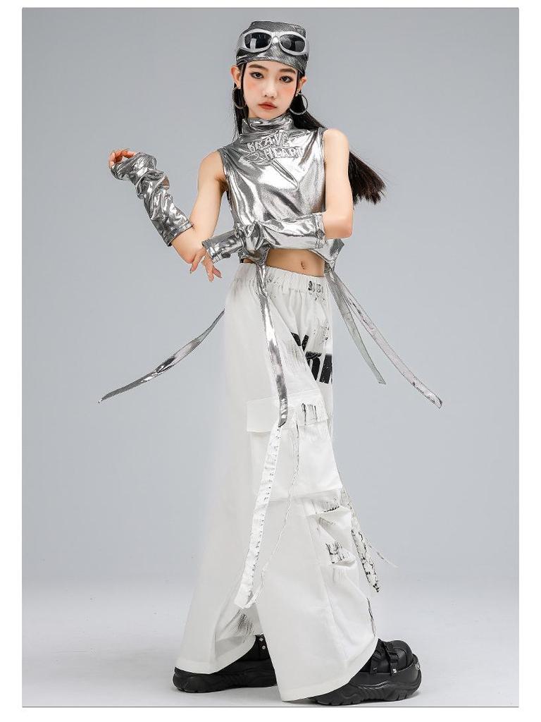 Children's Trendy Street Dance Hip-Hop Set - Jazz Dance Costume for Boys and Girls Fashion Show Wear