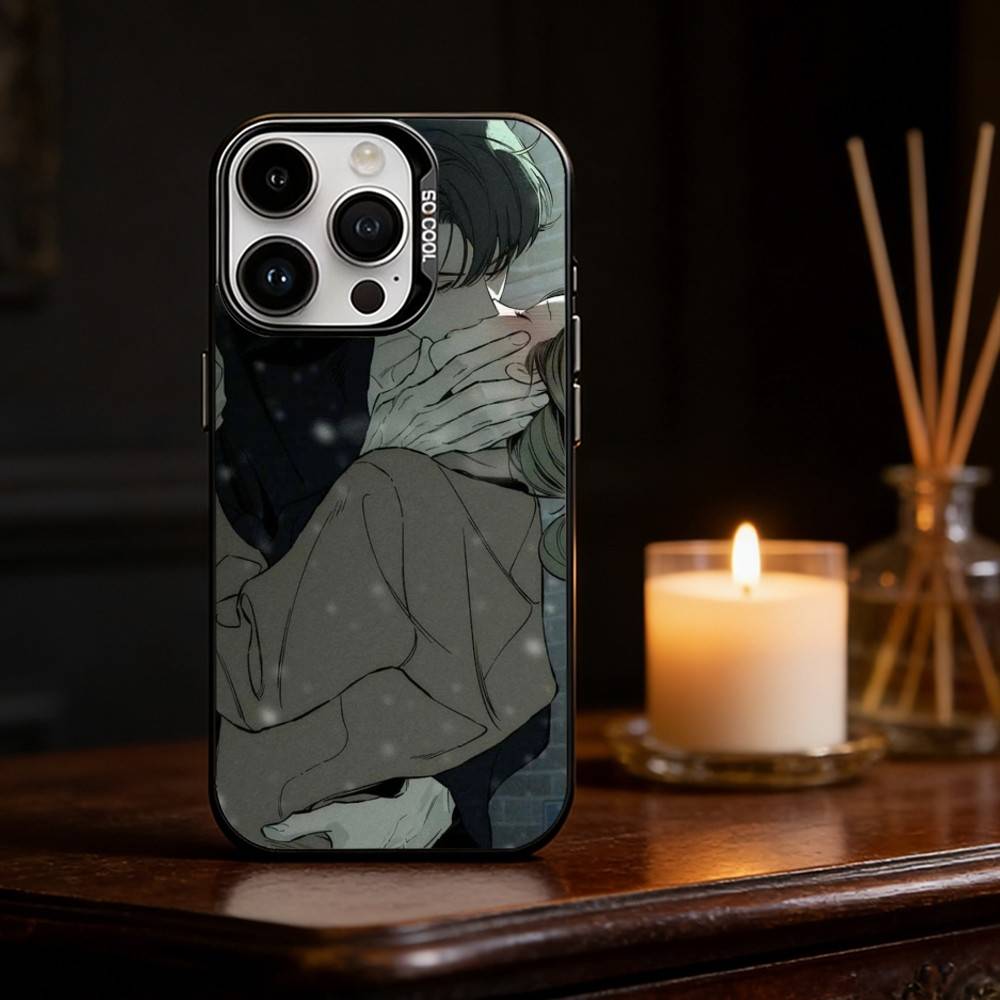 T-Tears On a Withered Flower Phone Case For iPhone 17 16 15 14 13 12 11 Pro Max Plus Silver Matte Black Cover