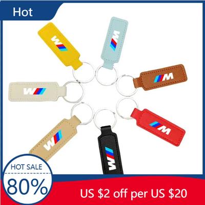 2025 PU-Leder Auto Styling Schlüsselanhänger Schlüsselkette Schlüsselanhänger Geschenke Für BMW M Emblem E46 E36 E34 F10 E90 F30 E60 F30 E53 E30 E92 E8