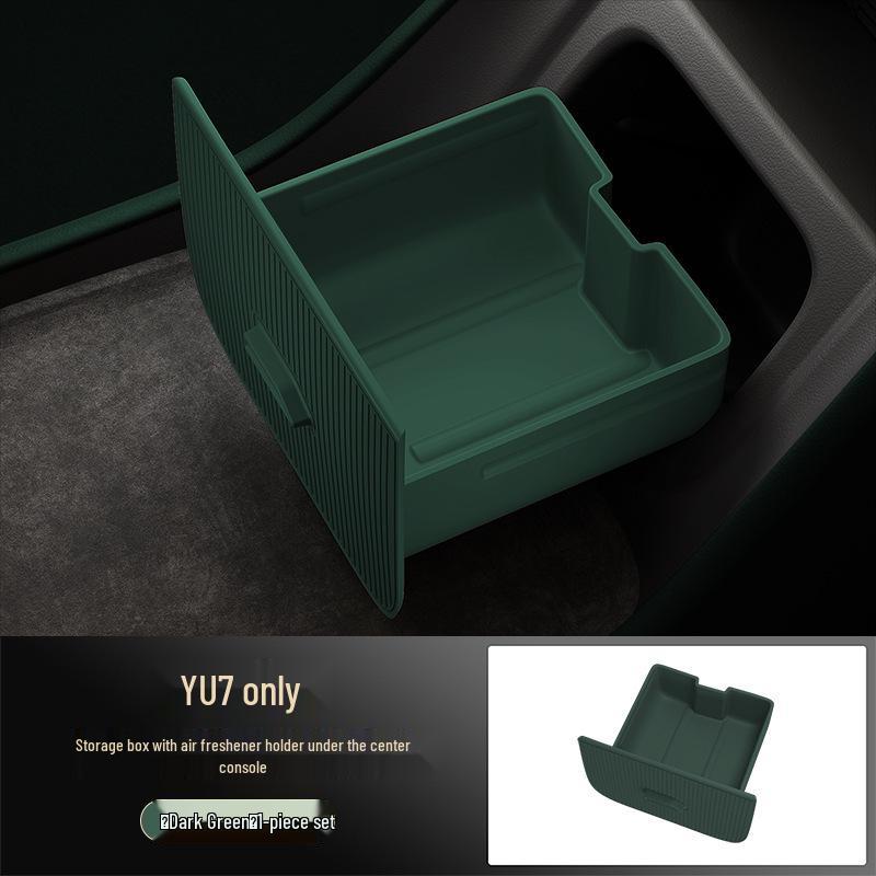 Yu7 Center Console Fragrance Holder, Anti-Shake Silicone Storage Box for Screen's Rear.