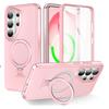 Funda para Samsung S26 ultra Magnética Con Soporte funda resistente Con Soporte Plegable A Prueba de Golpes Antihuellas carcasa Carga Inalámbrica