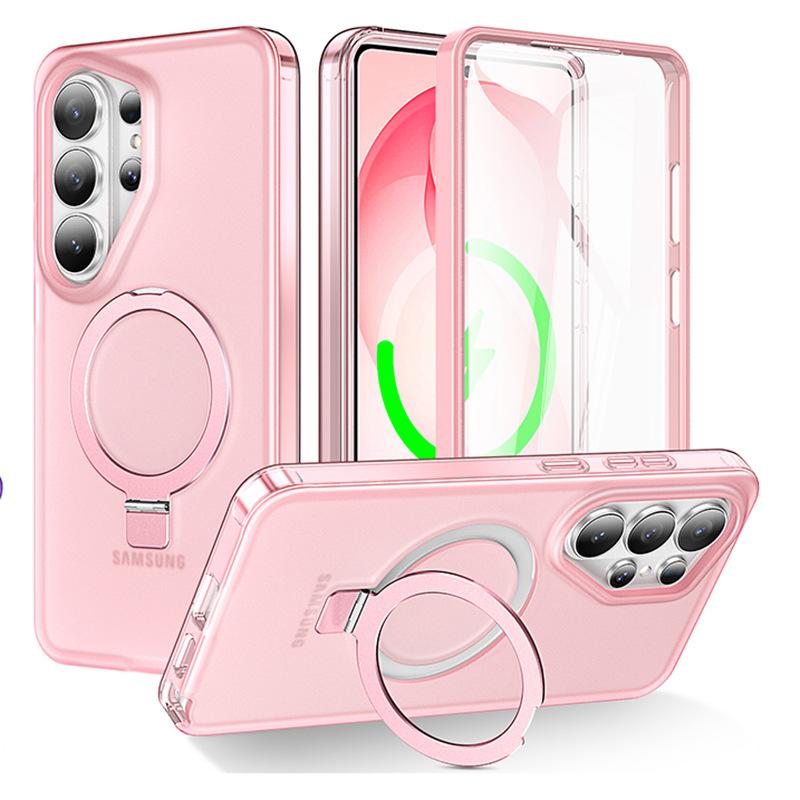 Funda para Samsung S26 ultra Magnética Con Soporte funda resistente Con Soporte Plegable A Prueba de Golpes Antihuellas carcasa Carga Inalámbrica
