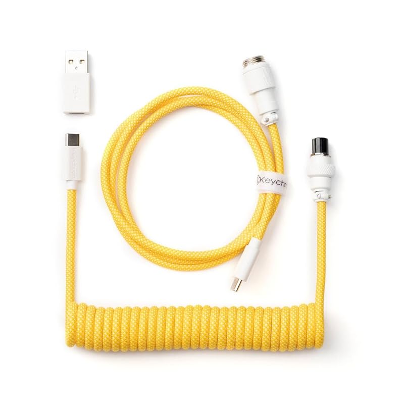 

[]Keychron Coiled Aviator USB CableAviator USB Cable (straight, yellow)