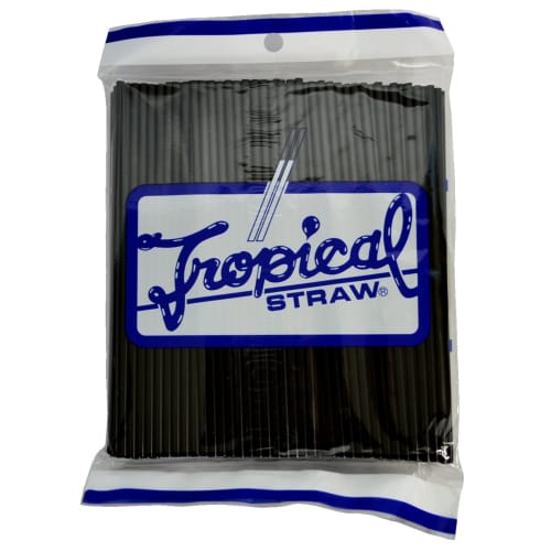 Artnap Commercial Tropical Straws, Black, 200 Straws, 32150012