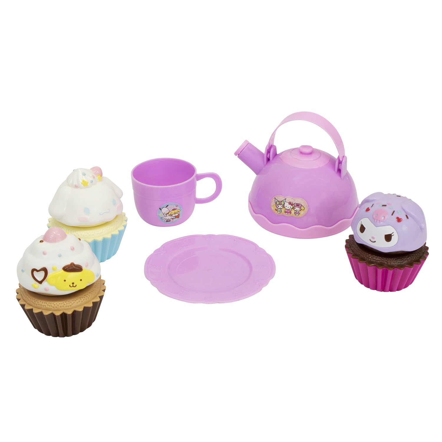 

Maruka Sanrio Characters Cupcake Set, Pretend Play Toy, Ages 3 and Up, 197230