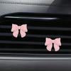 Pearled Bow Car Air Vent Decoration, Cute Car Interior Decor, Auto AC Vent Clip Accessory