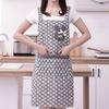 New Breathable Flower Kitchen Apron Cotton Korean Style Cooking Smock Wear-resistant Cooking Baking Bibs for Women Girl