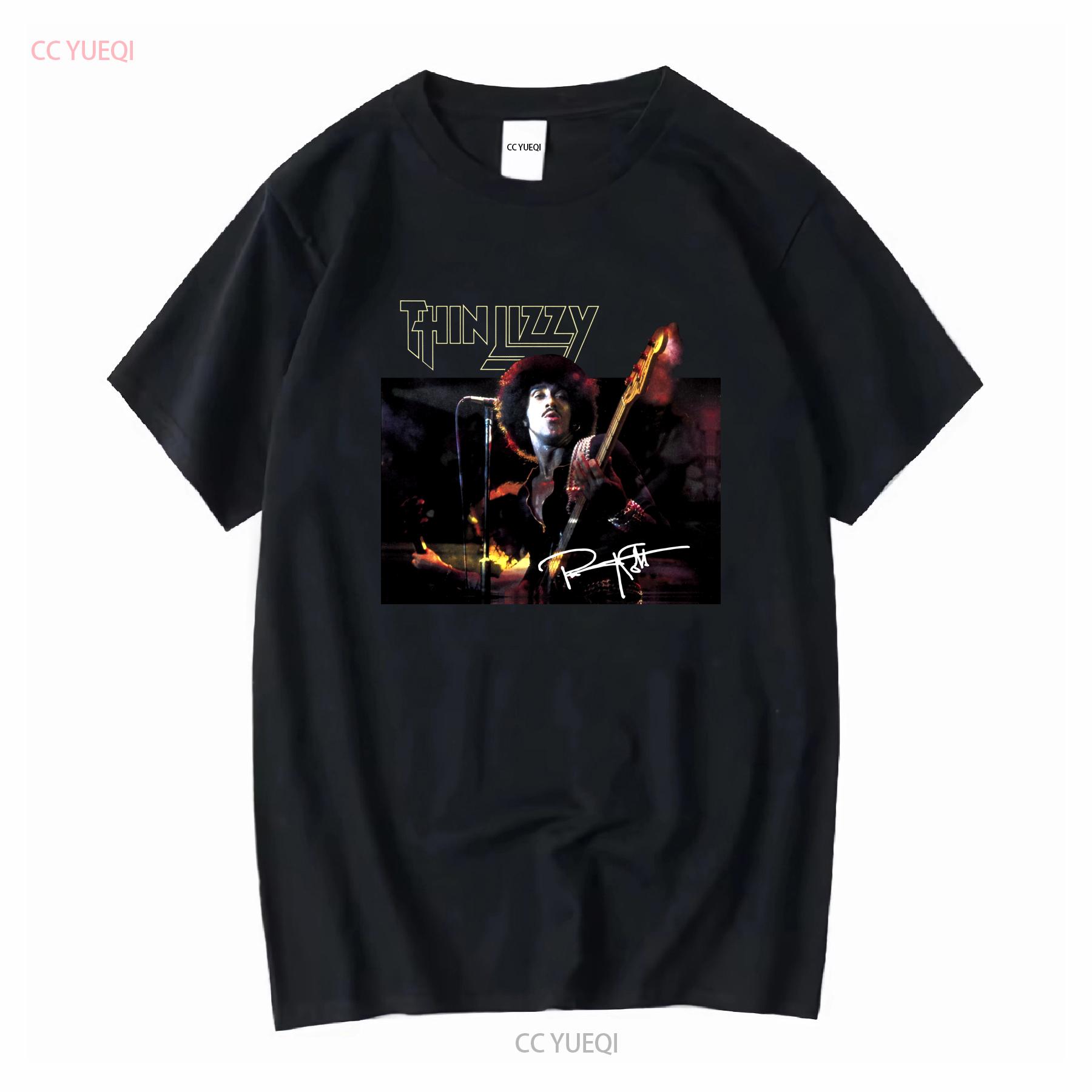 

Thin Lizzy Band Phil Lynott For Fans All Size T Shirt 4H1985 long or short sleeves vintage Washed fashion Breathable streetwear 4XL