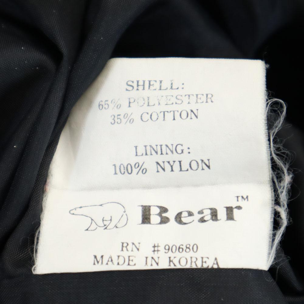 BEAR 90s Made In Korea Old Long Sleeve Zip Jacket F Black Men's Used