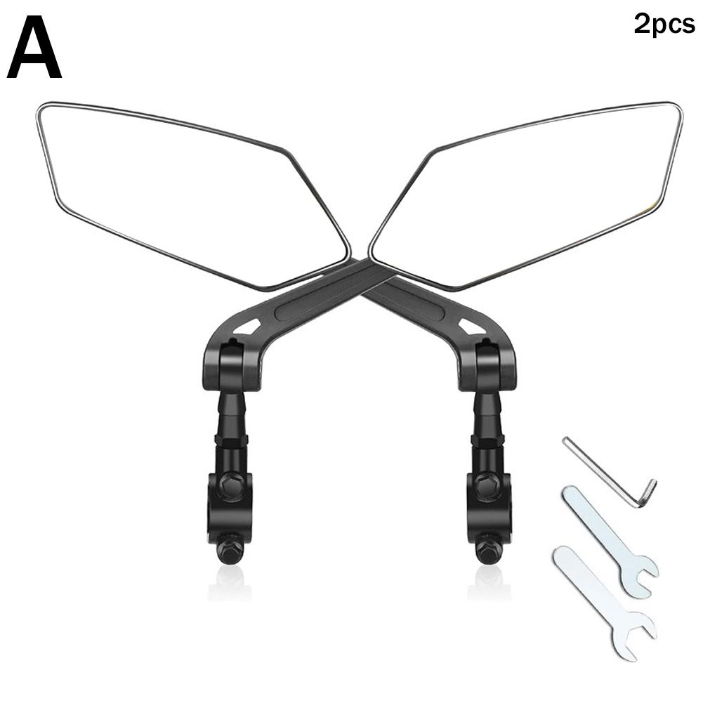 Rotatable Handlebar Mirror Clear Rearview Electric Scooter Cycling Bicycle Accessorie Bike Rear View Mirror Reflector Adjustable