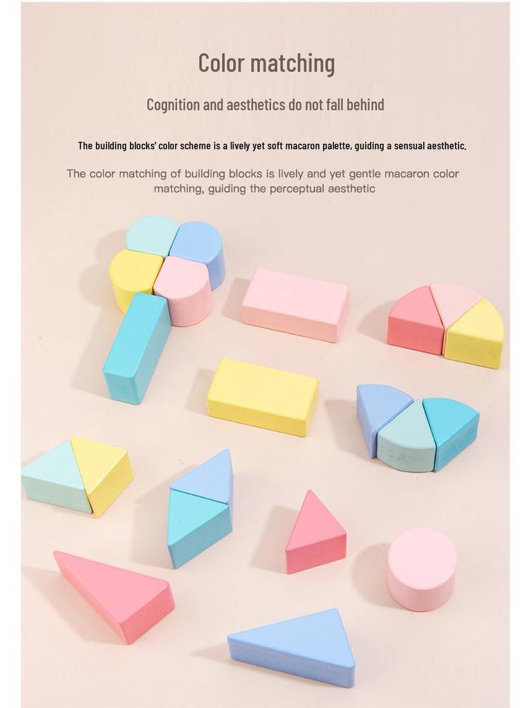 Children's Educational Shape Stacking Puzzle – Kindergarten Learning Board Blocks