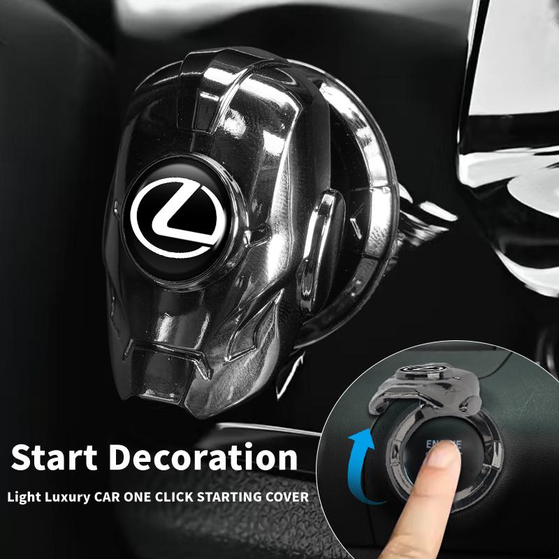 CKU5 Car One-Touch Start Cover Ignition Switch Button Protector Case Interior For Lexus CT200h ES250 ES300h IS250 IS200 GS300 GS460
