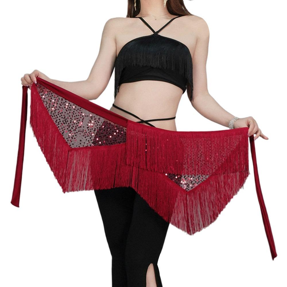 Tassel Women Belt Skirt Bohemian Belly Dance Belt Fashion Belly Dance Hip Scarf  Show Costumes