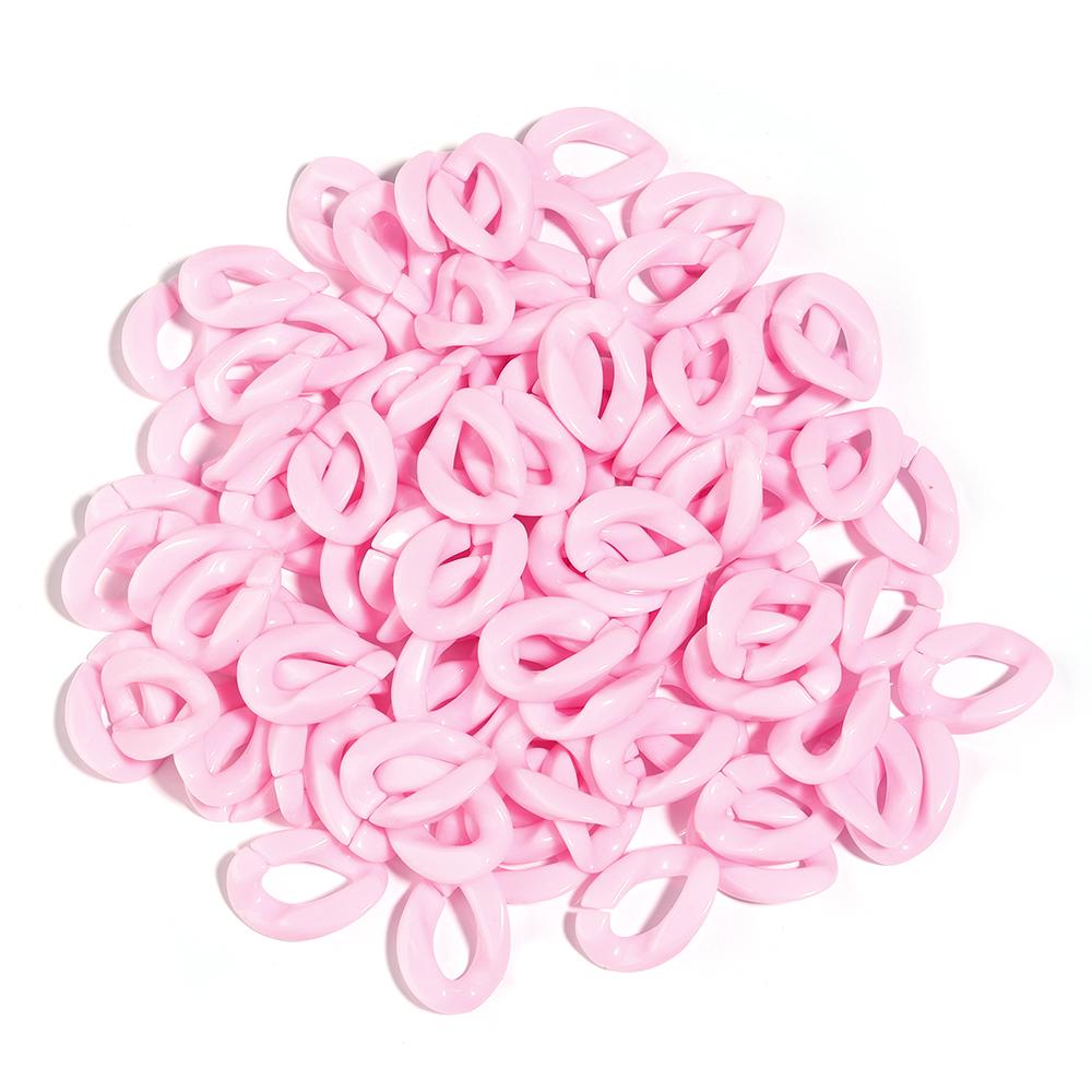 50pcs/lot Acrylic Link Chains Clasps Colorful Open Buckles For Jewelry Connector Clasps DIY Glasses Chains Necklace Accessories