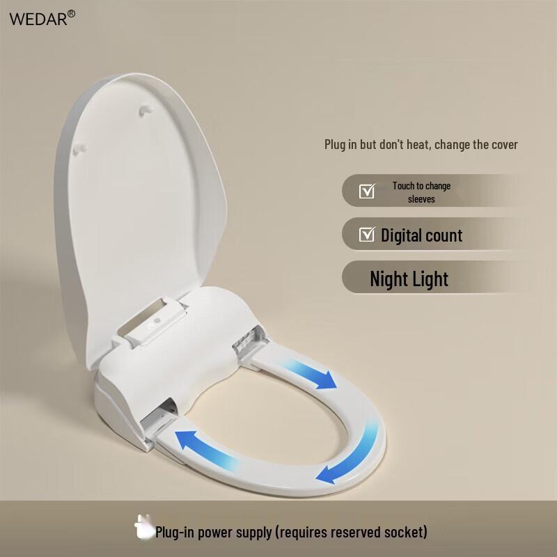 WEDAR Коммерческая автоматическая крышка-сиденье для унитаза с цифровым счетчиком