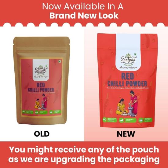 Saatyaki Naturals Organic Red Chilli Powder - 400gm |Hot & Spicy Lal Mirch Powder |  Freshly Grounded Red Pepper for Cooking, Pickles