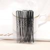 1 Pack 5cm 6cm 7cm 8cm Hair Pins Grips Waved Black Pins Alloy Metal Hair Grips Support