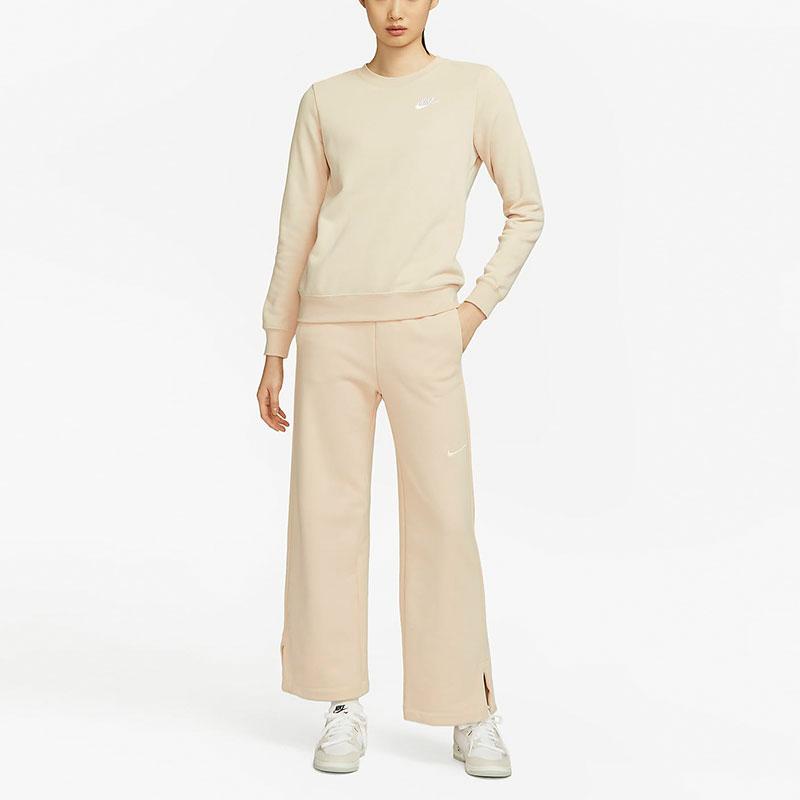 New Nike Knitted Sweatpants Women's Dune White FZ4339-126