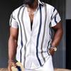 Summer New Men's Casual Beach Printed Short-sleeved Versatile Fashion Shirt