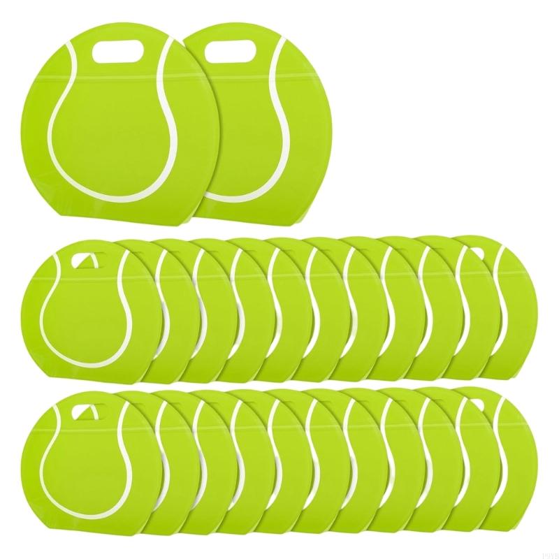 24Pcs Sports Themed Gift Bags With Handle Waterproof Clear Plastic Candy Chocolate Holder Bag for Candies Small Toy P9YB