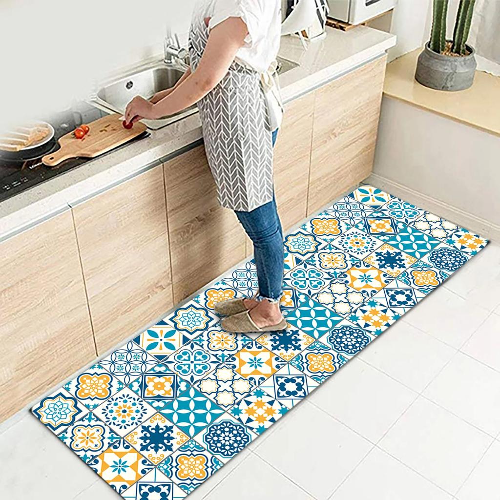 Home Carpet Entryway Anti-Slip Bathroom Kitchen Floor Mat Carpet Entrance Door Mat Corridor Floor Decoration Home Kitchen Carpet