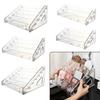 3-7 Tiers Clear Display Stand Nail Polish Cosmetic Showcase Eyeshadow Makeup Holder Lipstick Perfume Shelf Display Storage Rack