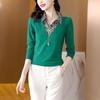Women S Fashion Fake Two Piece Long Sleeve T Shirt For Mom Casual Base Layer