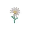 1Pc Exquisite Daisy Sunflower Brooch Fashion Personality Pop Pin Inlaid Zircon Jewelry Accessories Party Banquet Daily Gift