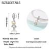 Special Copper Space Travel Love Star Machine Bear Charm Fit Bracelet Women'S Travel Jewelry Accessories