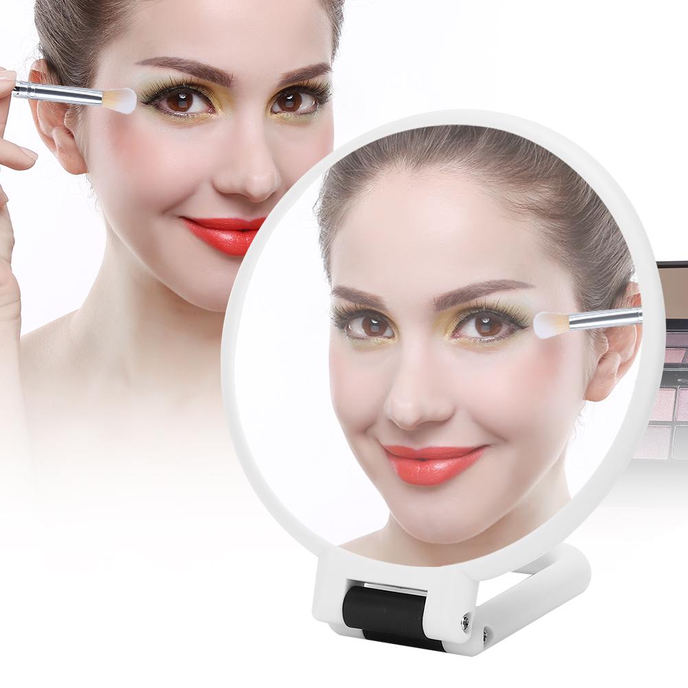 Double-Sided Makeup Mirror Portable 5x Magnifying Folding Cosmetic Mirror for Home Travel Hand Held Makeup Mirror Makeup Mirror