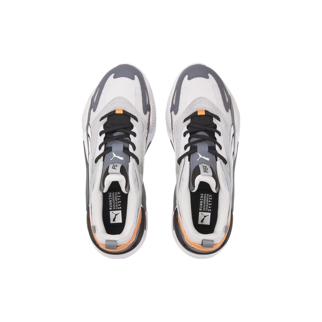PUMA RS-X Efekt Turbo Men Grey White Orange Black Low Top Lifestyle Sneakers 390048-01