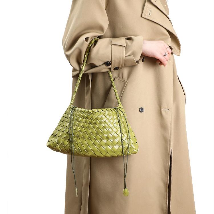 Luxusmode Damen Tasche Tragetasche Handgewebt Handtaschen Mode Retro Handtaschen Vielseitig Unterarm Schultertaschen