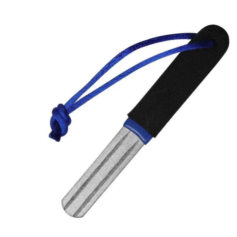 1PC Portable Outdoor Double Groove Fishing Hook Sharpening Hone Fishing Grinding Hook Sharpener Tools Fishing Accessories