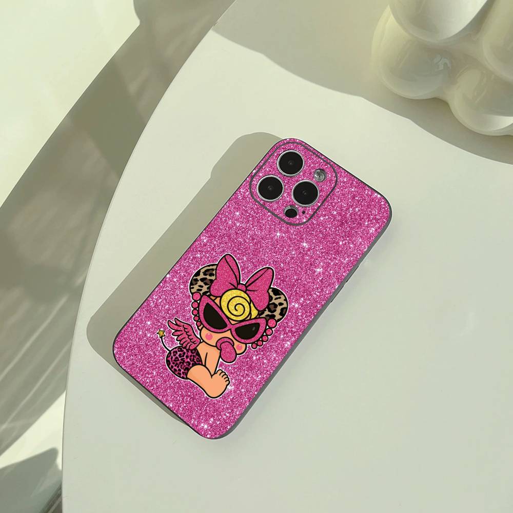 

Young & Trendy H-Hysteric M-Mini Phone Case For iPhone 17,16,15,14,13,12,11 Pro Max, Lightweight and practical Soft Black Cover iPhone16plus