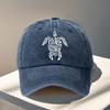 Turtle Polynesian Tattoo Design Print Baseball Cap Fashionable Adjustable Baseball Cap Outdoor Sports Baseball Cap