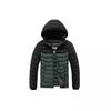 Men's Ribbed Cotton Winter Jacket with Detachable Hood - Fleece Lined, Windproof, Versatile, Casual Outerwear