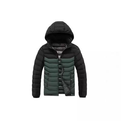 Heren Ribkatoen Winterjas met Afneembare Capuchon - Fleece gevoerd, Winddicht, Veelzijdig, Casual Bovenkleding