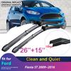Car Wiper Blades for Ford Fiesta ST 2009~2016 MK7 Front Window Windshield Windscreen Car Accessories 2010 2011 2012 2013 2014