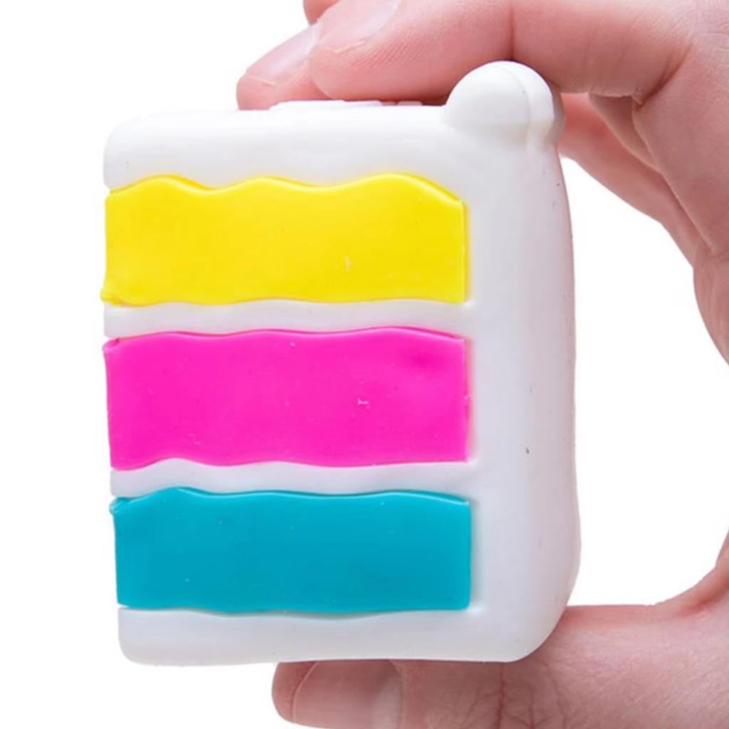 Needoh Peace O’ Cake Multi-Color Sensory Toy For Kids Nee Doh Cake