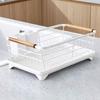 Space-saving Sink Dish Storage Basket Double-layer Plate Rack Kitchen Dish Drainer  Home